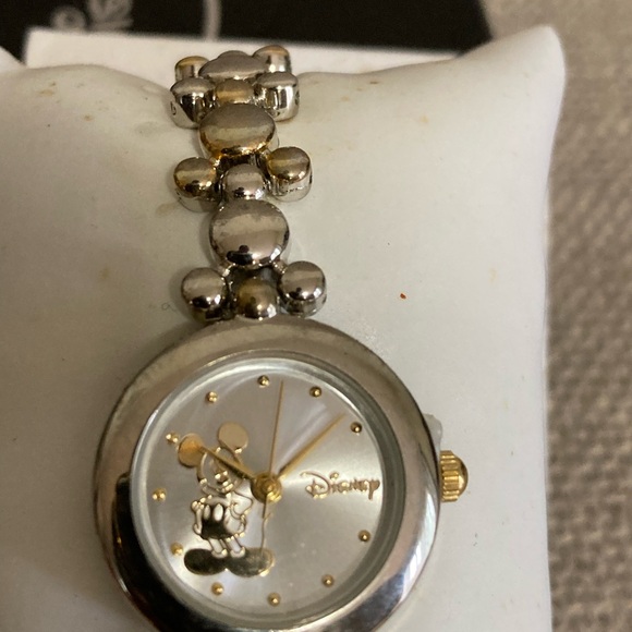 Disney Mickey Mouse Silver and Gold Women's Watch - Picture 2 of 5